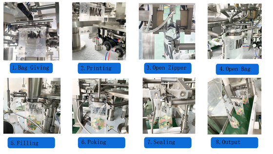 Automatic Nuts Cashew Nuts Packing Machine For Zipper Bag