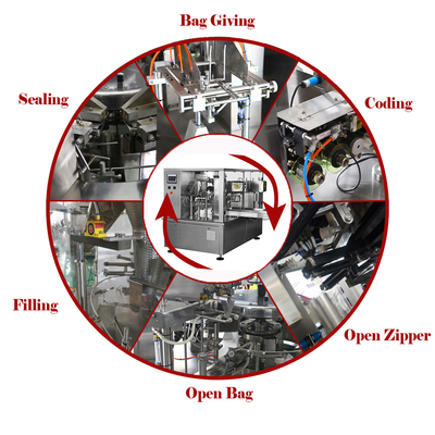 Automatic Nuts Cashew Nuts Packing Machine For Zipper Bag