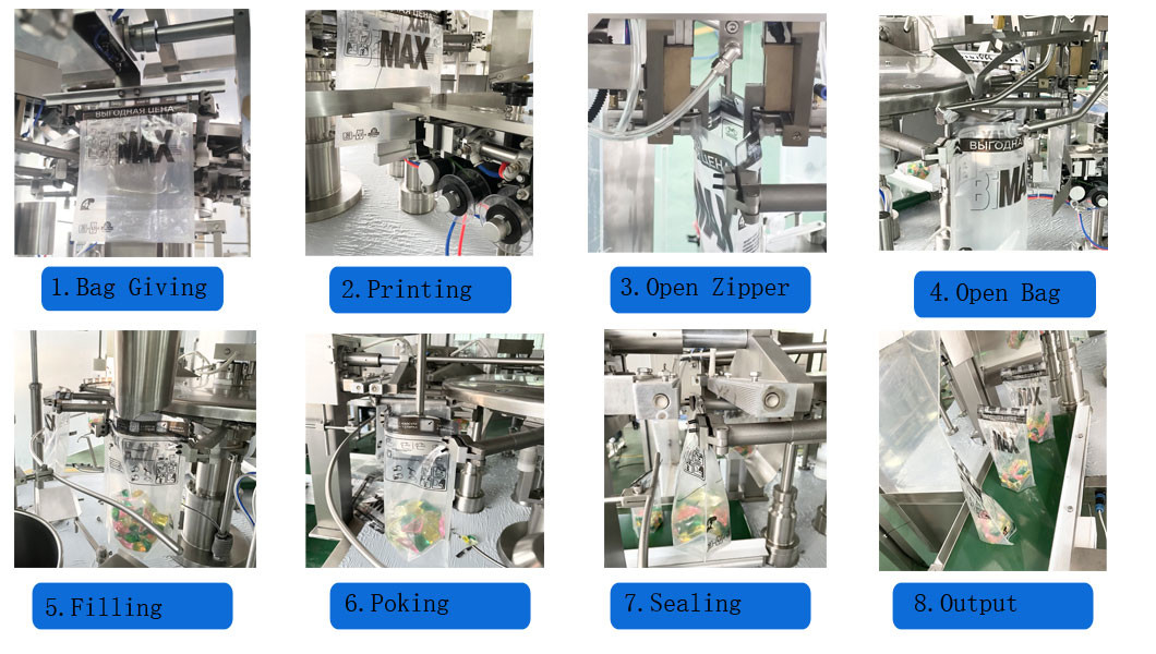 Automatic Nuts Cashew Nuts Packing Machine For Zipper Bag