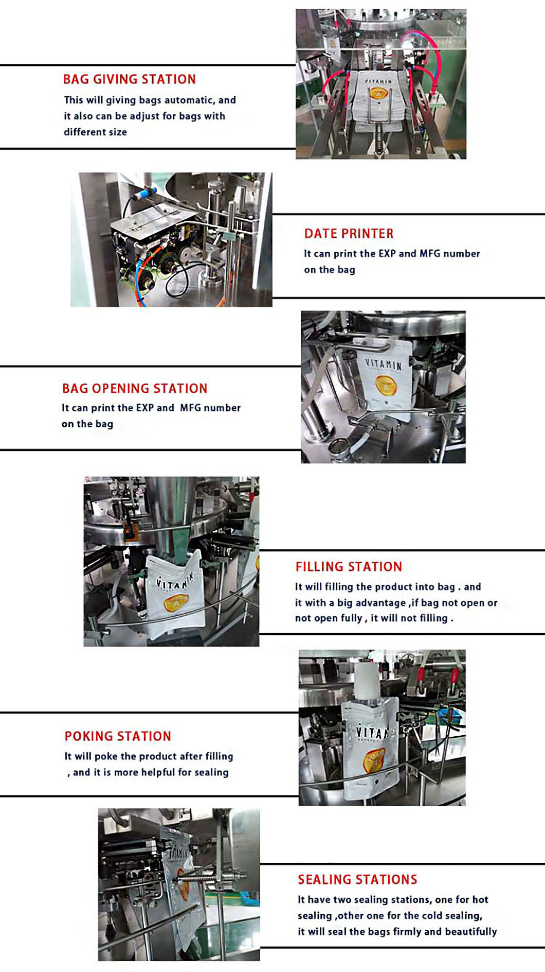 Automatic Nuts Cashew Nuts Packing Machine For Zipper Bag