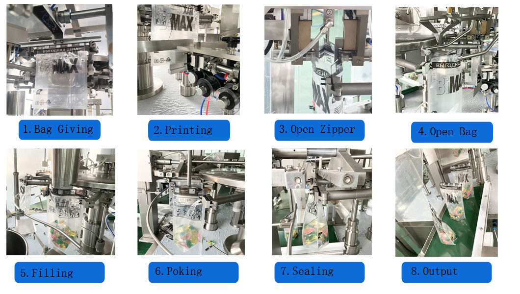 Automatic Nuts Cashew Nuts Packing Machine For Zipper Bag