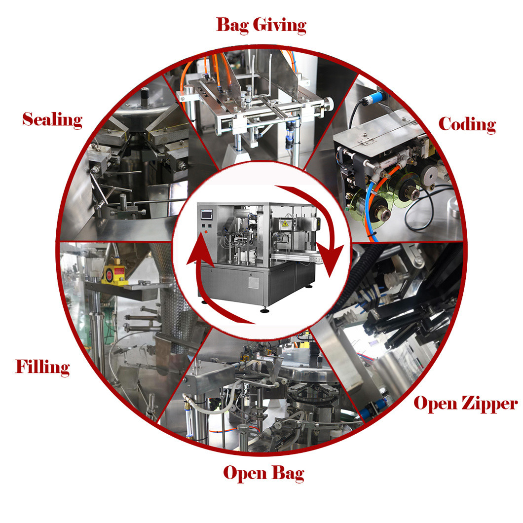 Automatic Nuts Cashew Nuts Packing Machine For Zipper Bag